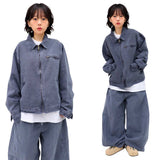 Oversized Pigment Work Jacket