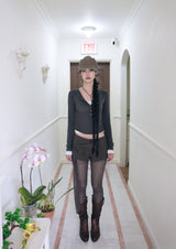 Button layered T (3color)