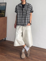 Amber Washed 8/10 Bermuda Pants (3color) (No.962)