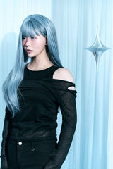 See-through layered T-shirt set