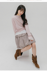 シー スルー リップ ティーシャツ (LIGHT PINK)