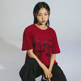 スワイプ 4 フューチャーTシャツ (BURGUNDY)