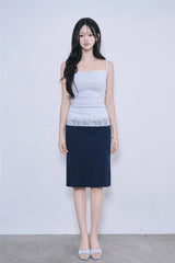 [MADE] Baysel Lace Sleeveless & Bolero Set
