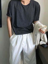 インナーUネックシルキー半袖Tシャツ