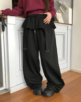ヒーラーストラップバンディングレイヤードフリーストレーニングスカートパンツ