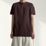 モック インシジョン スパンデックス ショートスリーブ Tシャツ