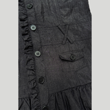 RUFFLE BUTTON DRESS