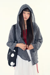 Slush check hoodie shirts