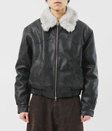 Dept Fur Leather Jacket (3color)