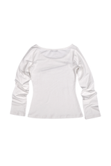 UNZIPPED LOGO T-SHIRT #WHITE