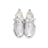 KILLWINNER Silver Athletic Trainer Shoes, Casual Sports Shoes