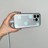 [MADE] [+MagSafe] POLKA LACE PHONE CASE MINT (clear jelly hard)