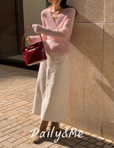 Ribbon wrap knitwear(3color)