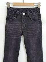 black jeans bootcut denim pants
