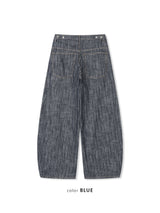 Oki Striped Wide Denim