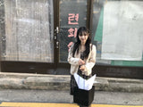 da flower knit cardigan