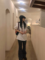 WALK GIRL PRINT T-SHIRT (2COL)