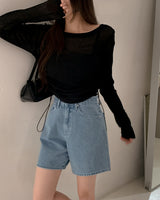 Tubet denim short pants