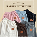 Newty Patch Pocket String Corduroy Wide Pants[Long & Short]