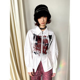 ウエストタックロングスリーブシャツ