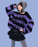 stripe punk box knit (2color)