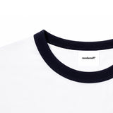 [Unisex] BASIC LINE RINGER T-SHIRT [WHITE]