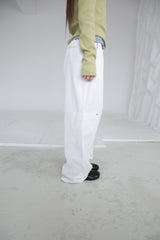 rivet pocket wide pants(2colors)