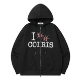SLOO VINTAGE CHECK LOGO HOOD ZIP-UP UNISEX