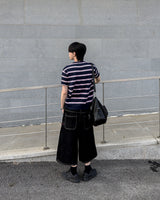 Diron Striped Henley Knit