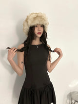 24 winter - cubic cross necklace