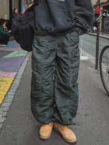 パイパーシャーリングナイロンジョガーパンツ