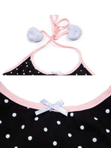 Della Gingham Heart Halter