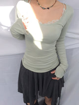 Soft-Fit Lace Edge Top