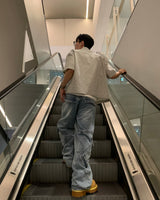 インシジョンワイドカーゴデニムパンツ