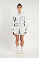 TEMPUS PATCH SHORT PANTS [WHITE MELANGE]
