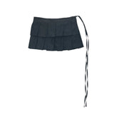 Pleated wrap pants set