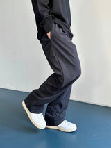 Twill Basic Golden Wide Pants 7C