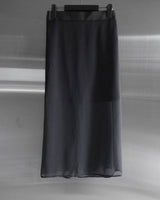 アッシュ シフォン ロングスカート