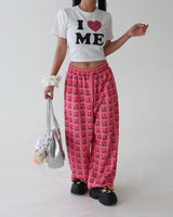 I love lettering jogger pants