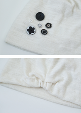 Unique Button Point Beanie (2color)