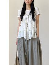 Tencel Round Short Sleeve T-shirt