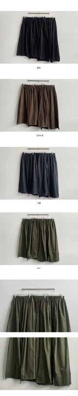 [3 Tier Length] [S-3XL] ウェンドサイドスリットバンデッドワイドパンツ (4 colors) ヘムストリング