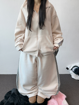Bohemian Side Track Fleece Balloon Long Pants 🖤 3 Colors