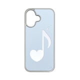 [MADE] MELODY PHONE CASE BLUE (silver mirror bumper)