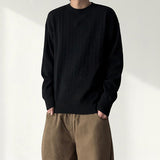 Belki Soft Cable Loose Fit Round Knit