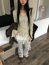 needs frill shirring blouse t