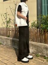 LOOSE FIT WHITE DENIM VEST code 21011