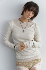 オニキスドロップネックレス (2 size)