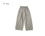 Roti Nylon Pintuck Banding Wide Pants