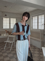 モリーケーブルカラーニット